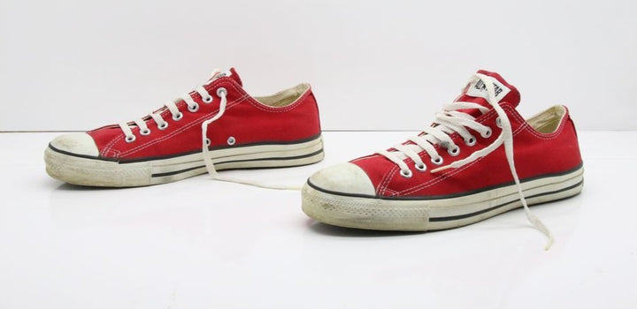 Converse All Star Made in USA Basse US 11 Col. Rosso scarpe vintage