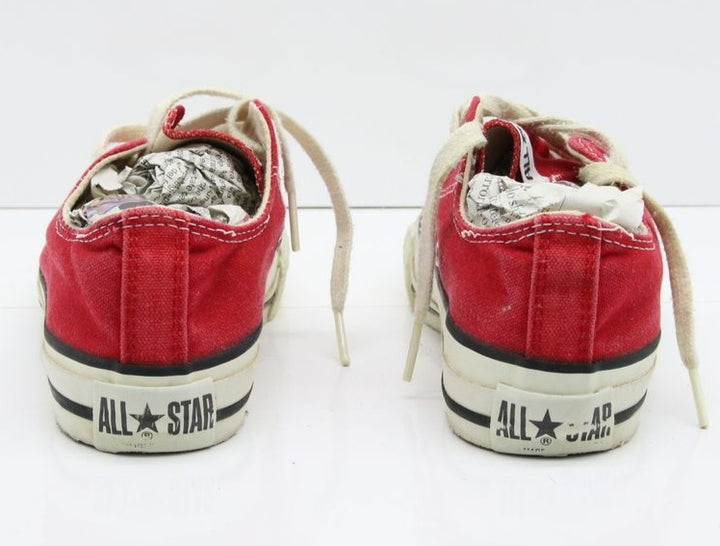 Converse All Star Made in USA Basse US 3 Col. Rosso scarpe vintage
