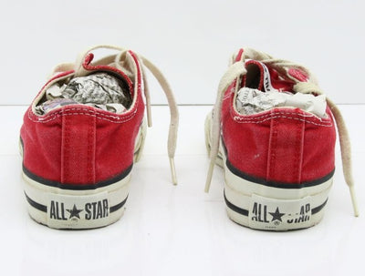 Converse All Star Made in USA Basse US 3 Col. Rosso scarpe vintage
