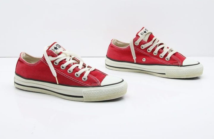 Converse All Star Made in USA Basse US 5 Col. Rosso scarpe vintage