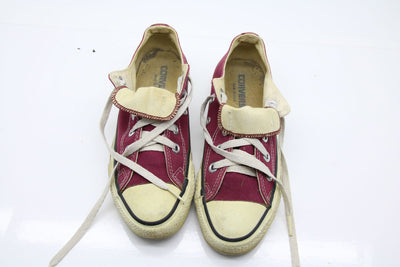 Converse All Star Made in USA Basse US 3.5 Col. Bordeaux scarpe vintage