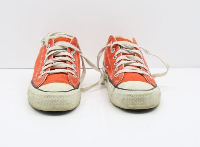 Converse All Star Made in USA Basse US 4.5 Col. Arancione scarpe vintage