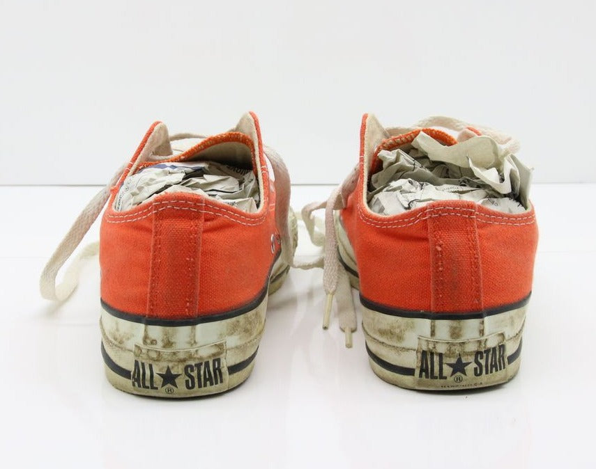 Converse All Star Made in USA Basse US 4.5 Col. Arancione scarpe vintage