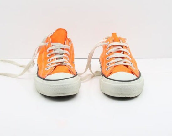 Converse All Star Made in USA Basse US 5.5 Col. Arancio FLUO scarpe vintage