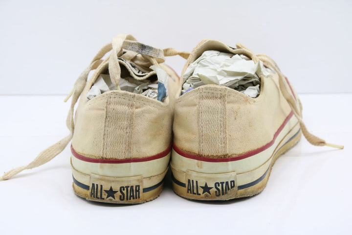 Converse All Star Made in USA Basse US 9 Col. Beige scarpe vintage