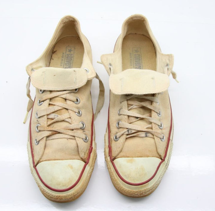 Converse All Star Made in USA Basse US 9 Col. Beige scarpe vintage