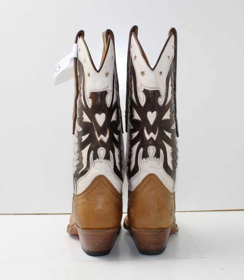 Stivale Cowboy Western vintage N. 36