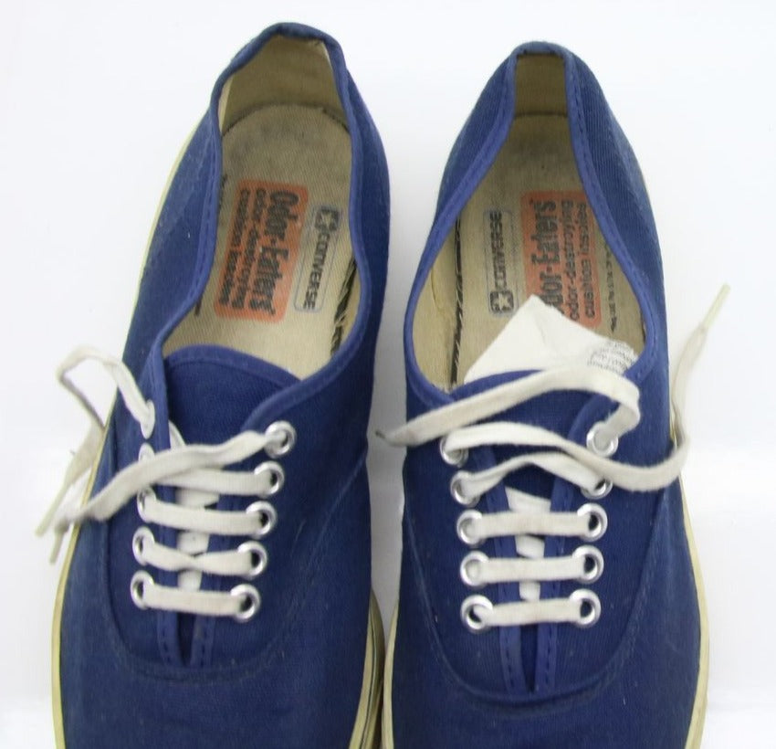 Converse All Star Odor Eaters Made in USA Basse US 9 Col. Blu vintage