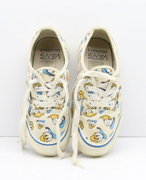Vans Originals Paperino Col. Bianco Basse Men 5 Women 6.5 Vintage Made in USA