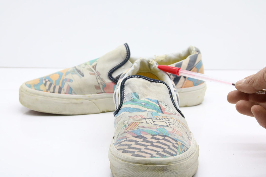 Vans Slip On The Beatles Col. Bianco Basse Men 9 Women 10.5 Vintage