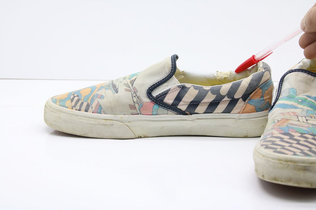 Vans Slip On The Beatles Col. Bianco Basse Men 9 Women 10.5 Vintage