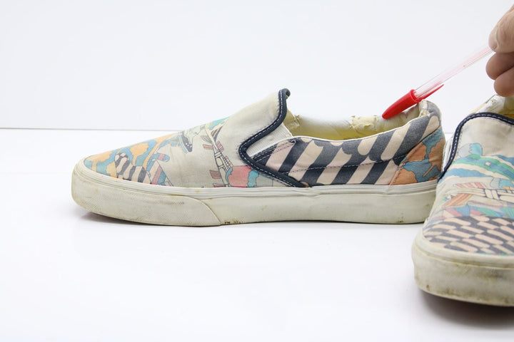Vans Slip On The Beatles Col. Bianco Basse Men 9 Women 10.5 Vintage