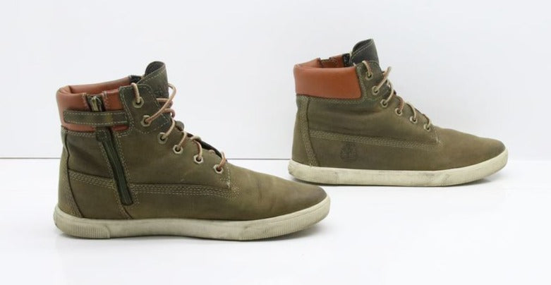 Timberland Scarpe Alte in pelle Eur 38 Verde Vintage