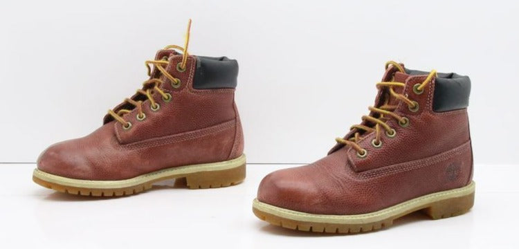 Timberland Stivaletto in pelle Bordeaux 2.5M Vintage
