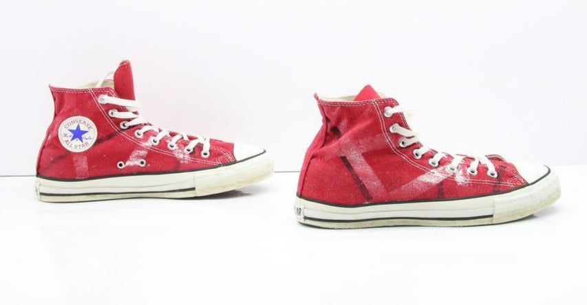 Converse All Star Made in USA Alte Col. Rosso US 10 scarpe vintage