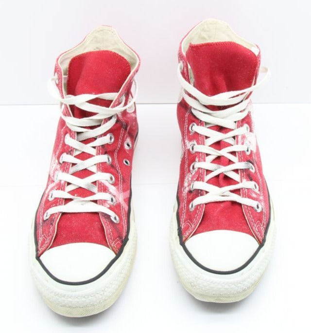 Converse All Star Made in USA Alte Col. Rosso US 10 scarpe vintage