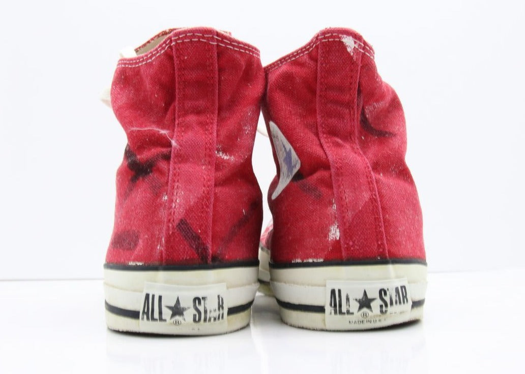 Converse All Star Made in USA Alte Col. Rosso US 10 scarpe vintage