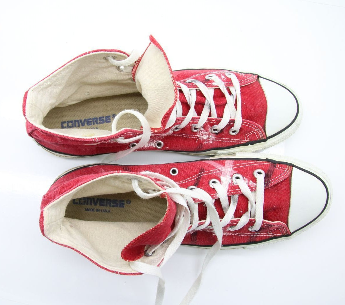 Converse All Star Made in USA Alte Col. Rosso US 10 scarpe vintage