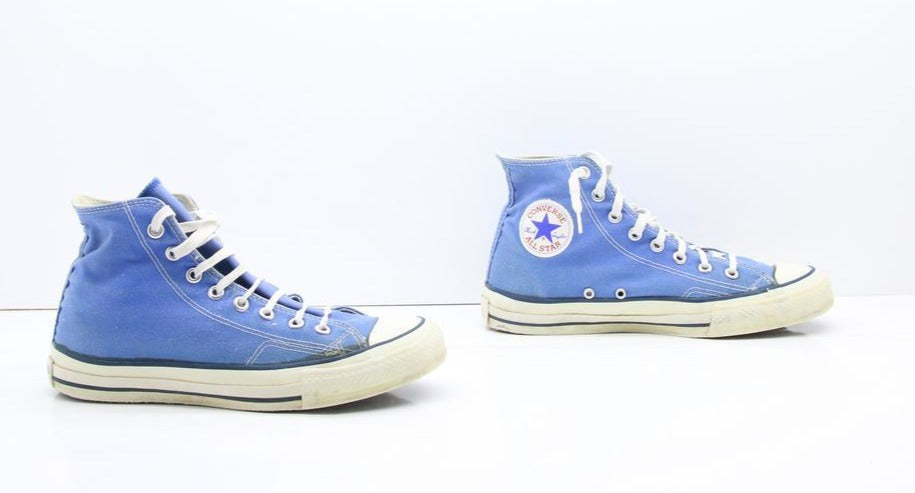 Converse All Star Made in USA Alte Col. Azzurro US 9.5 scarpe vintage