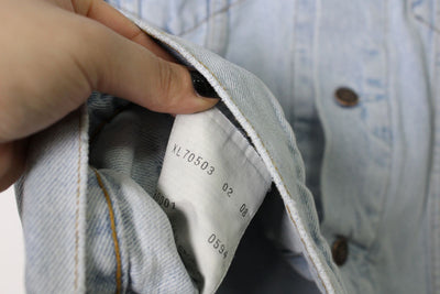 Levi's 70503 gilet di jeans Vintage
