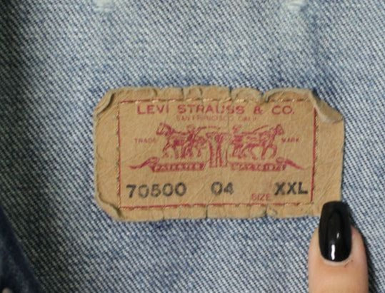 Levi's 70500 Giacca di jenas Vintage Tg. XXL Denim Slim Fit