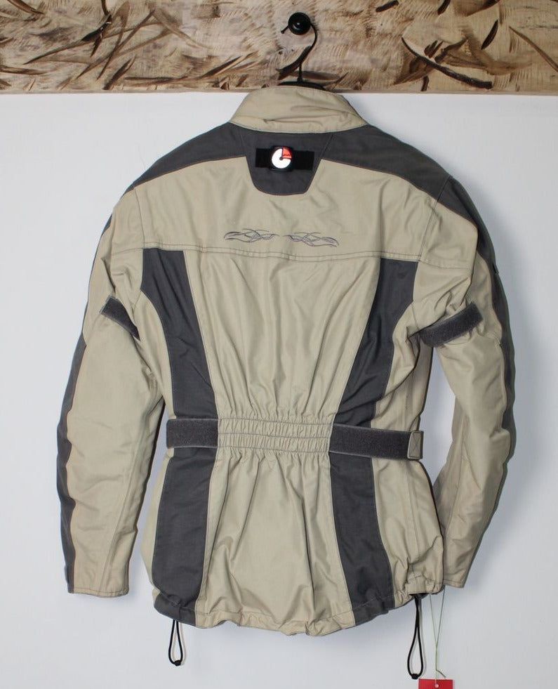 Polo Flm Giacca da Moto Tg. XS Beige e Grigio