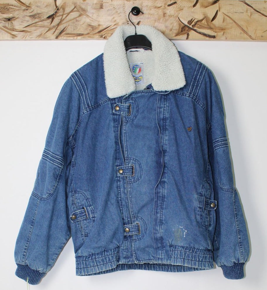 Pop 84 Giacca di jeans SHERPA Tg. XL Denim