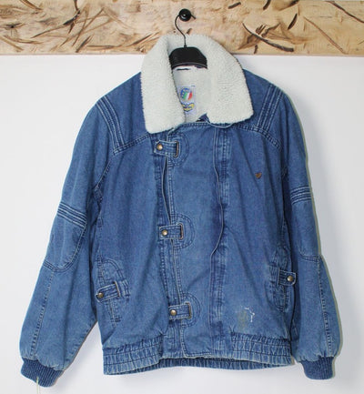 Pop 84 Giacca di jeans SHERPA Tg. XL Denim