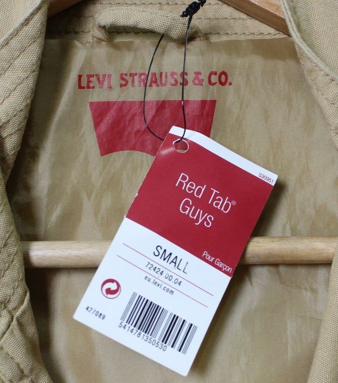 Levi's Red Tab Guys Giacca Tg. S Beige Deadstock w/Tags