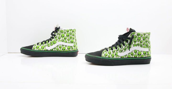 Vans Old Skool Custom Alien Green Ghost UK 8 US 9 Women 10,5