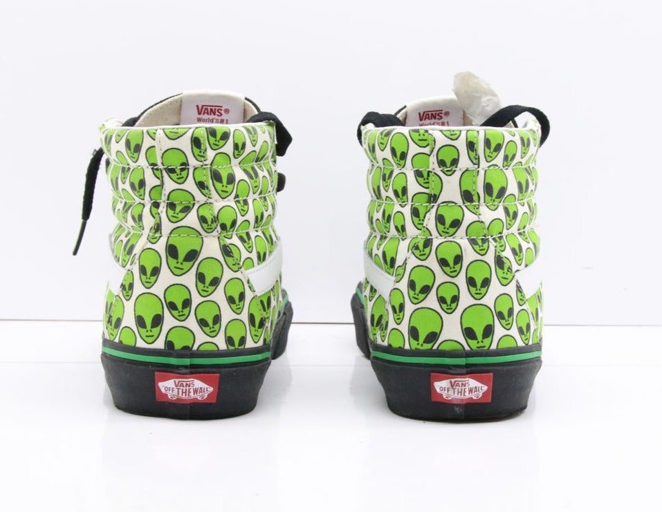 Vans Old Skool Custom Alien Green Ghost UK 8 US 9 Women 10,5