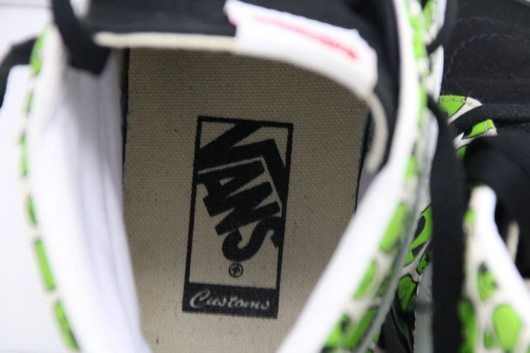 Vans Old Skool Custom Alien Green Ghost UK 8 US 9 Women 10,5