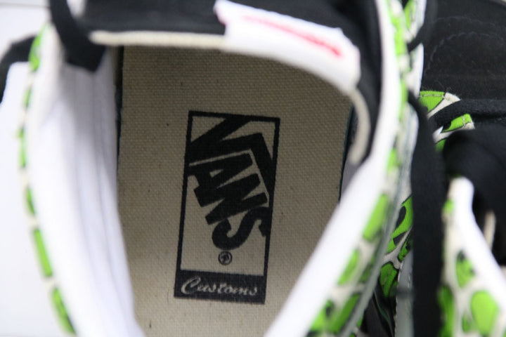 Vans Old Skool Custom Alien Green Ghost UK 8 US 9 Women 10,5