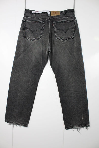 Levi's 505 Relaxed fit Nero Denim Made In USA W40 L30 Vintage