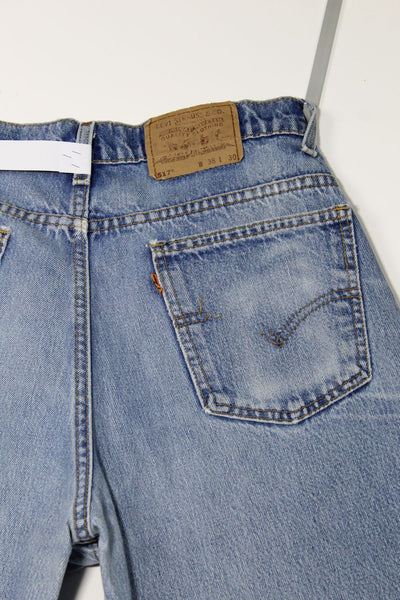 Levi's 517 Bootcut Orange Tab Made In USA W38 L30 Vintage