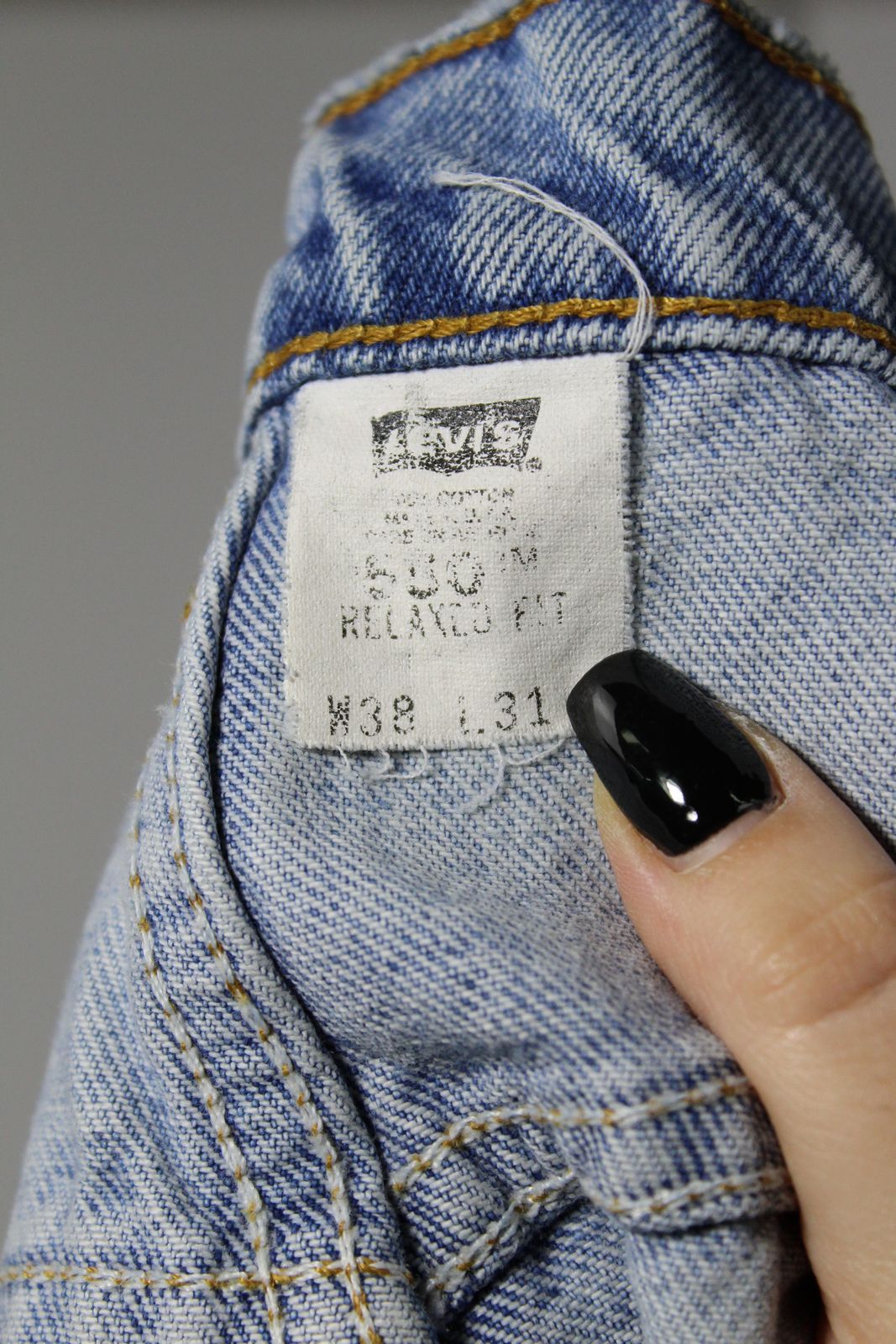 Levi's 550 Relaxed Fit Made In USA W38 L31 Vintage