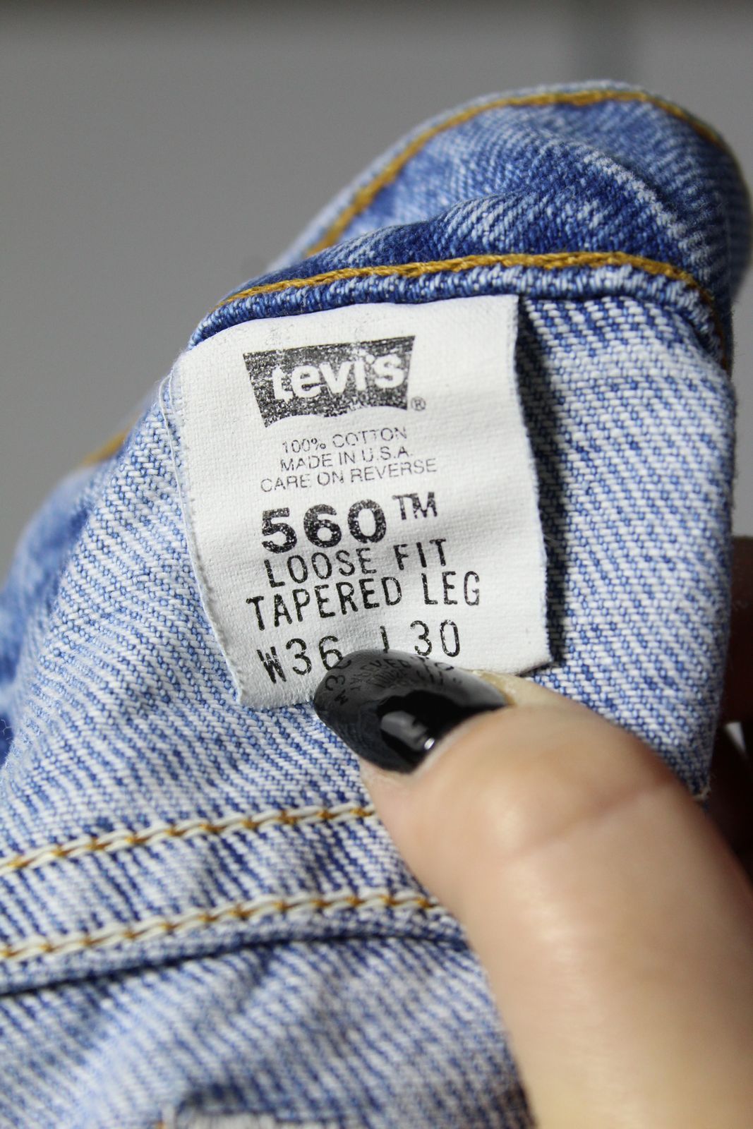 Levi's 560 Loose Fit Made In USA W36 L30 Vintage